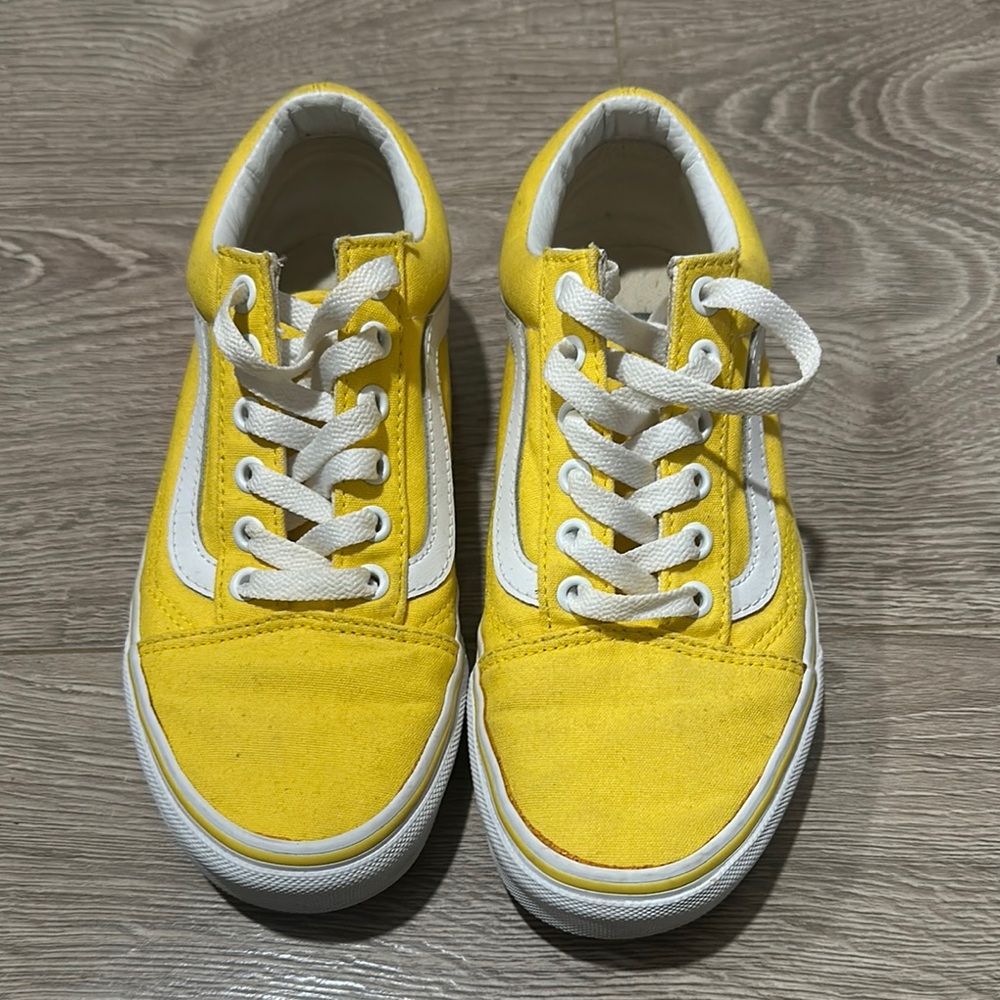 Vans Old Skool Sneakers – Yellow & White – Women’s Size 6.5